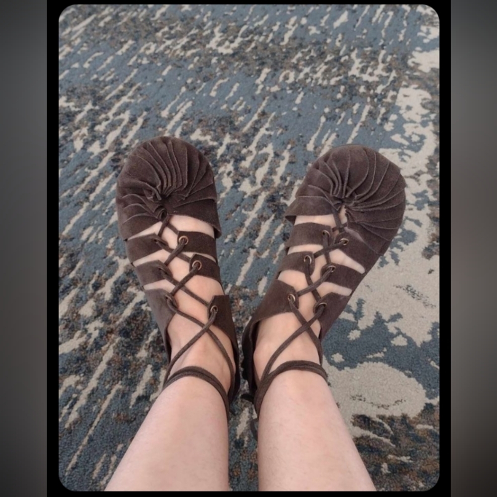 Handmade leather sandals, Sz 7 & 9 (US) - NWT